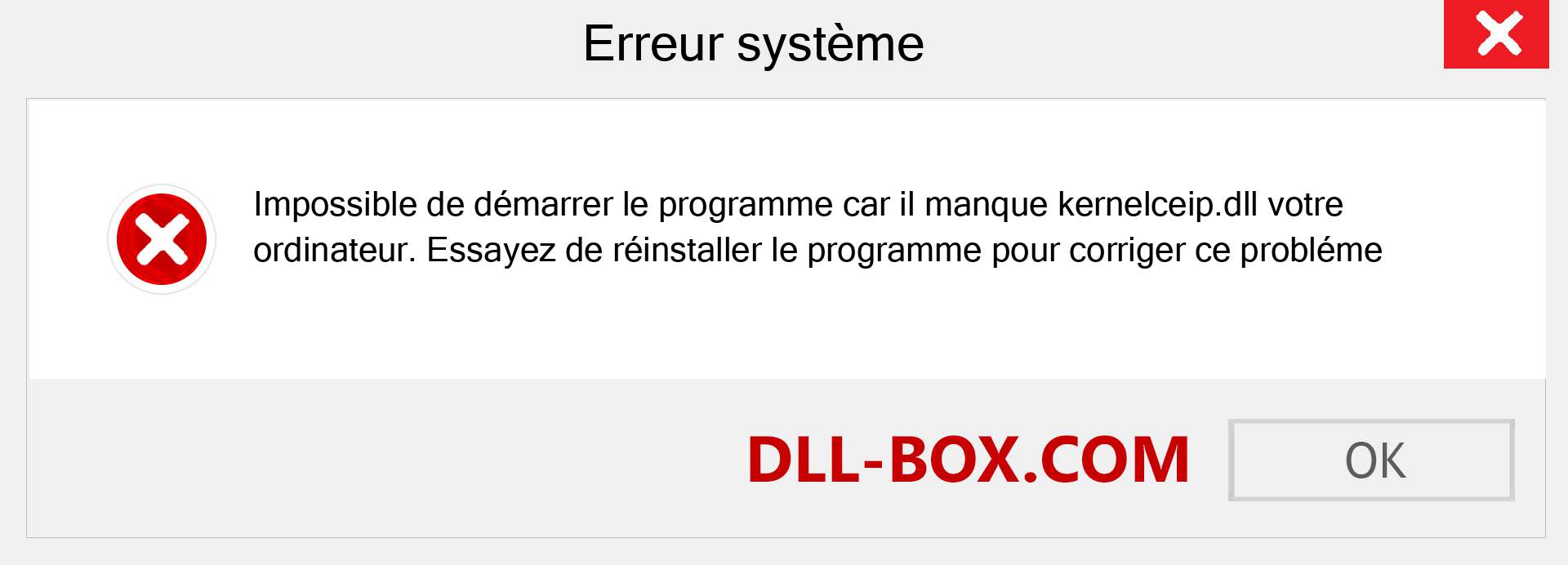 Le fichier kernelceip.dll est manquant ?. Télécharger pour Windows 7, 8, 10 - Correction de l'erreur manquante kernelceip dll sur Windows, photos, images